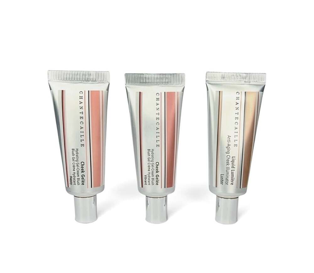 3 X Chantecaille Cheek Gelee Gel-Cream Blush & Liquid Lumiere Bundle. MSRP$146!